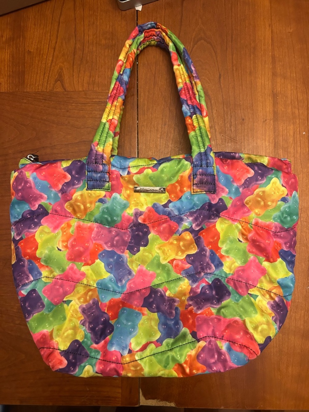 Betsey Johnson Gummy Bear Tote Bag Quilted Handbag Travel Weekender Purse